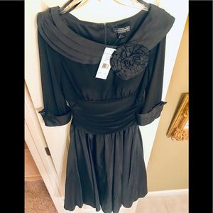 Cocktail 3/4 sleeve black dress *new